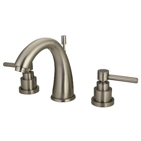 Kingston Brass 8" Widespread Bathroom Faucet, Brushed Nickel KS2968EL